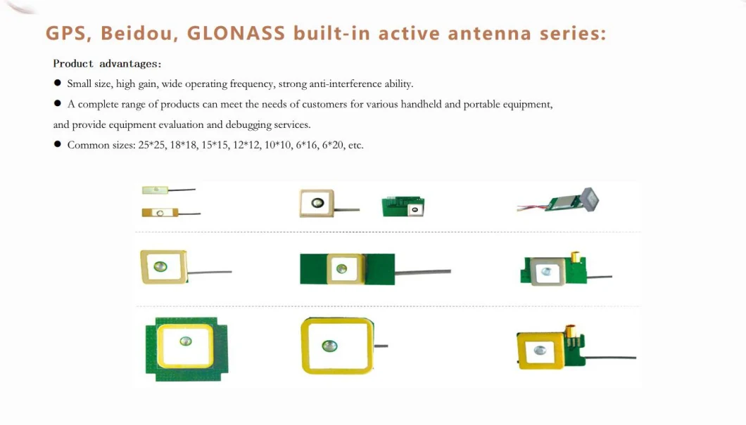 2.4G 3dB Built in Wireless Bt WiFi Ceramic Patch Antenna Internal