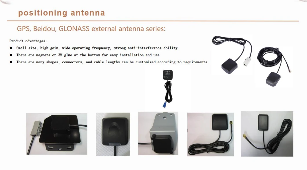 GPS Beidou Glonass Ceramic Patch Antenna with Ufl Connector