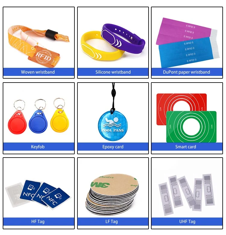 Waterproof 13.56MHz Hf 1K Label RFID Wristbands Disposable RFID Paper Bracelet F08 Chip