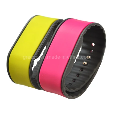 Pulsera RFID de silicona impermeable personalizada Serie G G18 Pulsera ecológica NFC 13.56MHz Hf y 125kHz Lf