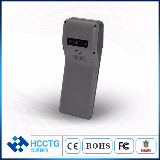 Loyverse Qualcomm Octa-Core Android 10.0 6 pulgadas 4G WiFi Bluetooth NFC Terminal de punto de venta portátil de pago móvil con escáner de código Qr de impresora térmica de 58 mm (Z300)
