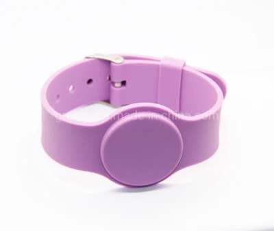 Pulsera RFID de silicona impermeable personalizada Serie G G09 Pulsera NFC ecológica 13.56MHz Hf y 125kHz Lf