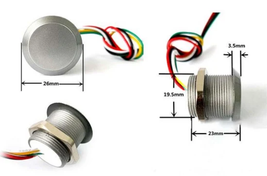 Tk4100 Em4100 Lector de pared de tamaño pequeño 125kHz Lf Tarjeta de identificación RFID Lector Wiegand26/34