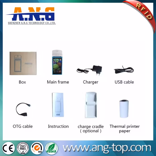 GPRS 3G WiFi NFC Reader Android Smart Handheld Mobile Tablet POS Terminal con impresora