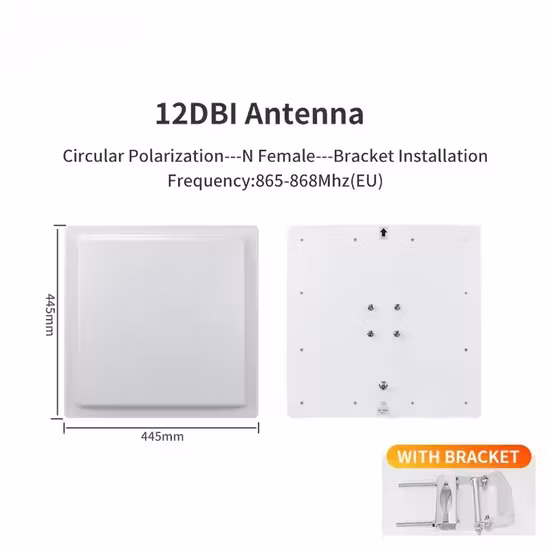 Antena impermeable al aire libre de largo alcance UHF RFID 12dBi